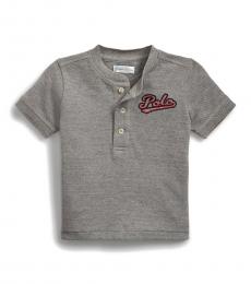 Ralph Lauren Baby Boys Andover Heather Henley Shirt