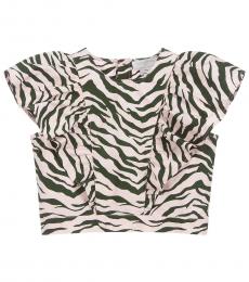 Stella McCartney Little Girls Pink Zebra Blouse
