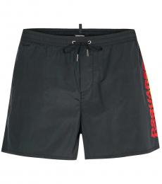 Black Front Logo Swim Shorts