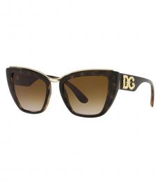 Dolce & Gabbana Brown Havana Sunglasses