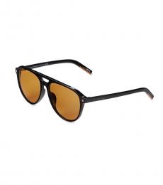 Brown Black Pilot Sunglasses