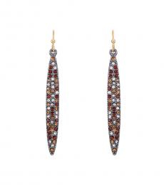Vince Camuto Multicolor Crystal Linear Drop Earrings