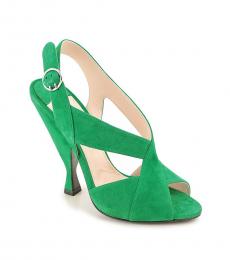 Green Slingback Heels