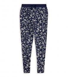 Ralph Lauren Girls Thames Floral Terry Pants
