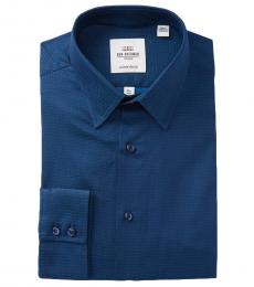 Ben Sherman Navy Blue Tailored Slim Fit Dress Shirt