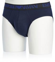 Emporio Armani Dark Blue Logo Slip Underwear
