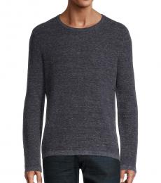 Michael Kors Dark Grey Wool Waffle-Knit Sweater