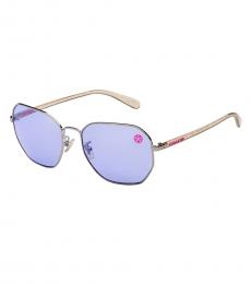 Light Blue Mirrored Sunglasses