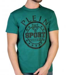 Philipp Plein Bottle Green Graphic Logo T-Shirt