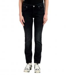 Versace Collection Dark Blue Embellished Slim Fit Jeans