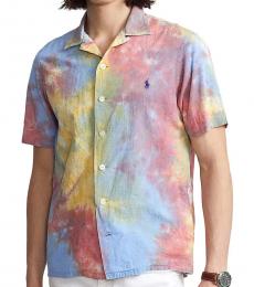Ralph Lauren Multi color Classic-Fit Tie-Dye Seersucker Shirt