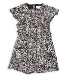 BCBGirls Little Girls Black Ruffled Dress