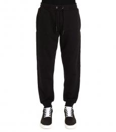 McQ Alexander McQueen Black Logo Side Stripe Joggers
