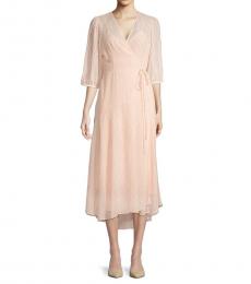 Calvin Klein Blossom Striped Midi A-Line Dress