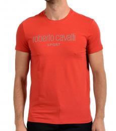 Orange Graphic Print T-Shirt