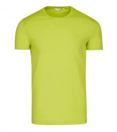 Calvin Klein Neon Green Solid Classic T-Shirt