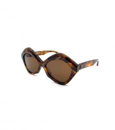 Balenciaga Brown Geometrical Sunglasses