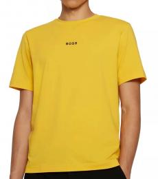 Hugo Boss Yellow Relaxed-Fit Cotton T-Shirt
