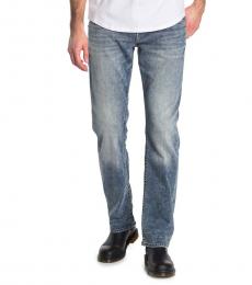 True Religion Blue Ricky Relaxed Straight Leg Jeans