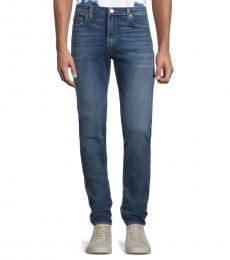 True Religion Blue Rocco Relaxed Skinny Jeans