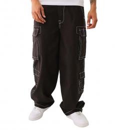 True Religion Black Double Pocket Cargo Pant