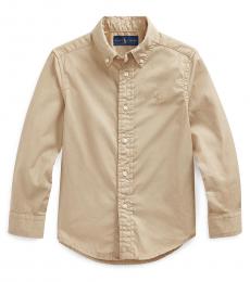 Ralph Lauren Little Boys Khaki Twill Shirt