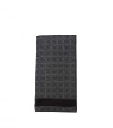 Salvatore Ferragamo Grey Textured Logo Wallet