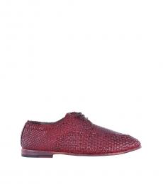 Red Runway Woven Lace Ups