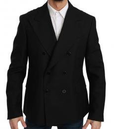 Black Slim Fit Coat Wool Blazer