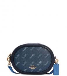Coach Denim Horse And Carriage Small Crossbody Bag