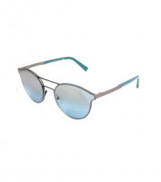 Ermenegildo Zegna Matte Blue Pilot Sunglasses