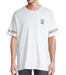 White Logo-Tape T-Shirt