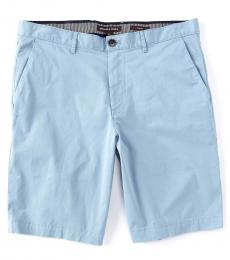 Michael Kors Light Blue Slim-Fit Washed Shorts