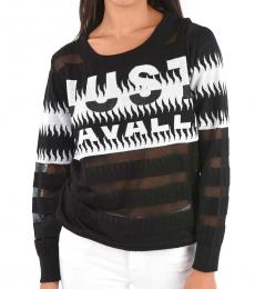Just Cavalli Black Crew-Neck Sweater