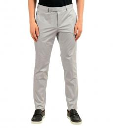 Grey Stretch Casual Pants