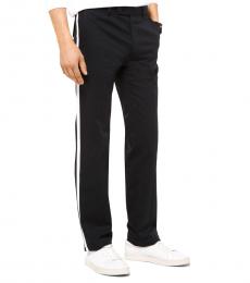 Michael Kors Black Contrast Stripe Twill Trousers