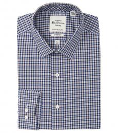 Ben Sherman Blue Tailored Slim Fit Dress Shirt