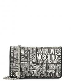 Love Moschino Black Printed Small Crossbody Bag