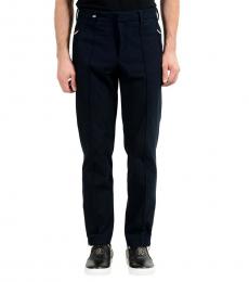 Versace Collection Navy Blue Casual Pants