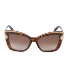 Leopard Print Cat Eye Sunglasses