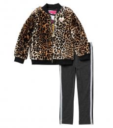 Betsey Johnson 3 Piece Jacket/Top/Leggings Set (Little Girls)