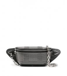 Alexander McQueen Black Biker Crossbody Bag