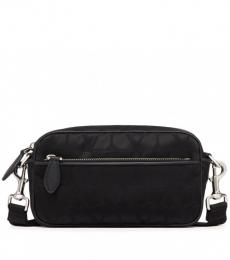 Valentino Garavani Black Toile Iconographe Crossbody Bag