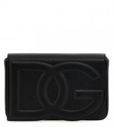 Dolce & Gabbana Black DG Logo Bag medium shoulder bag