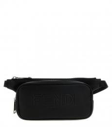 Fendi Black Fendi Roma fanny pack