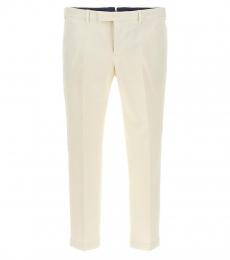 Pt Torino OFF White Cotton Pants