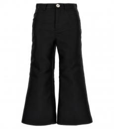 Giambattista Valli Black Cropped Silk Blend Pants