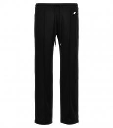 Courreges Black Logoed Trousers