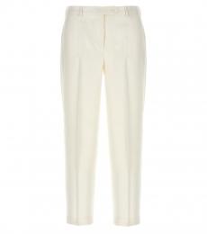 Kiton White Cigarette pants