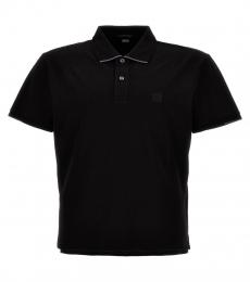 C.P. Company Black Logo Patch Polo